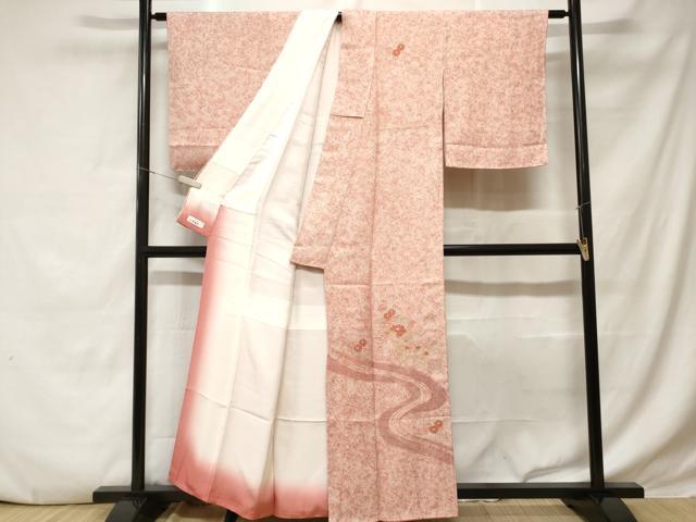平和屋着物■中国三大刺繍　スワトウ刺繍　総刺繍　訪問着　流水地紙花文　やまと誂製　正絹　逸品　未使用　CABD3277ev