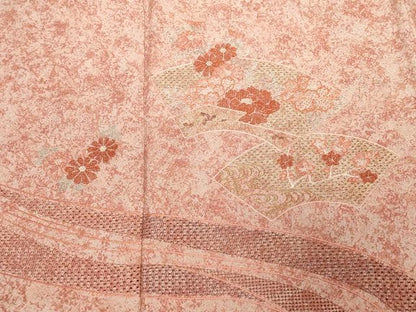 平和屋着物■中国三大刺繍　スワトウ刺繍　総刺繍　訪問着　流水地紙花文　やまと誂製　正絹　逸品　未使用　CABD3277ev