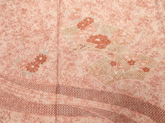 平和屋着物■中国三大刺繍　スワトウ刺繍　総刺繍　訪問着　流水地紙花文　やまと誂製　正絹　逸品　未使用　CABD3277ev