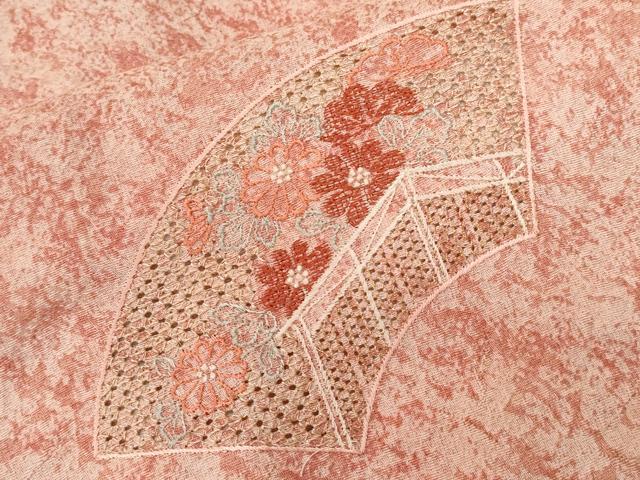 平和屋着物■中国三大刺繍　スワトウ刺繍　総刺繍　訪問着　流水地紙花文　やまと誂製　正絹　逸品　未使用　CABD3277ev