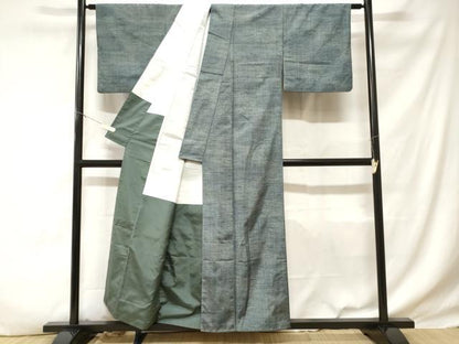 平和屋着物■上質な紬　霞文　正絹　逸品　CABD3327ev