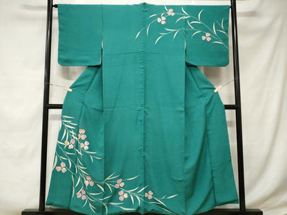 平和屋着物■訪問着　枝花文　正絹　逸品　CABD3362ev
