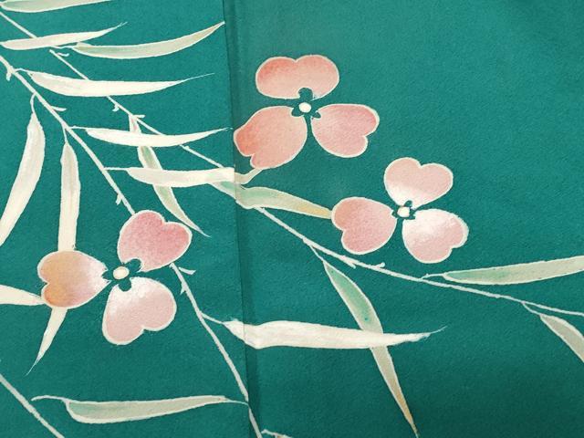 平和屋着物■訪問着　枝花文　正絹　逸品　CABD3362ev