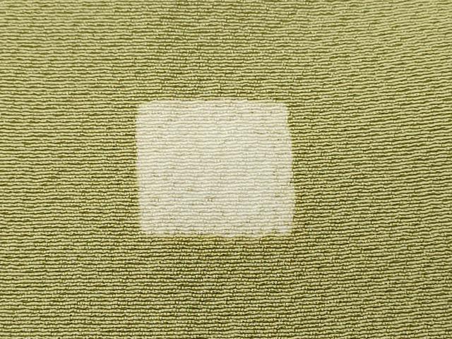 平和屋着物■上質な色無地　抹茶色　正絹　逸品　CABD3369ev