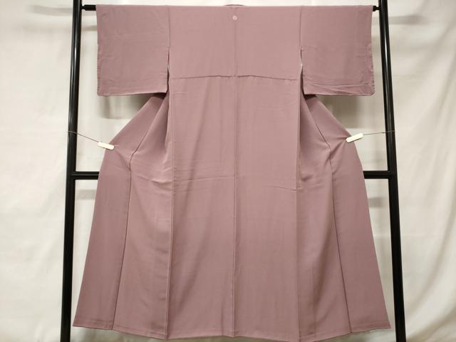平和屋着物■上質な色無地　浅紫色　正絹　逸品　CABD3376ev