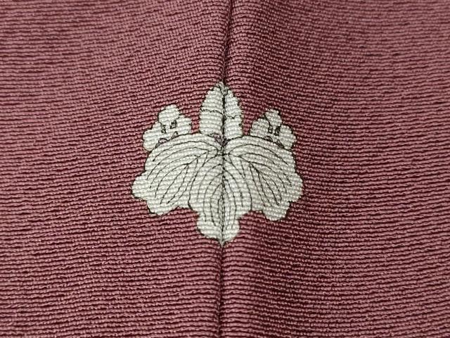 平和屋着物■上質な色無地　京紫色　正絹　逸品　CABD3377ev