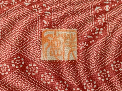 平和屋着物■江戸小紋　作家物　横段菱花文　正絹　逸品　CABD3382ev