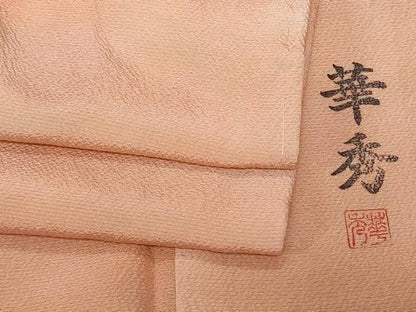 平和屋着物■上質な小紋　華秀　霞文　暈し染め　正絹　逸品　未使用　CABD3392ev