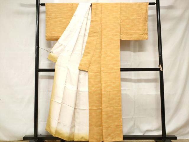 平和屋着物■上質な小紋　霞文　暈し染め　正絹　逸品　CABD3398ev