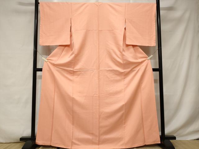 平和屋着物■上質な色無地　鮫小紋地紋　虹色　正絹　逸品　CABD3412ev