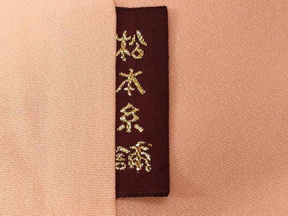平和屋着物■上質な色無地　鮫小紋地紋　虹色　正絹　逸品　CABD3412ev