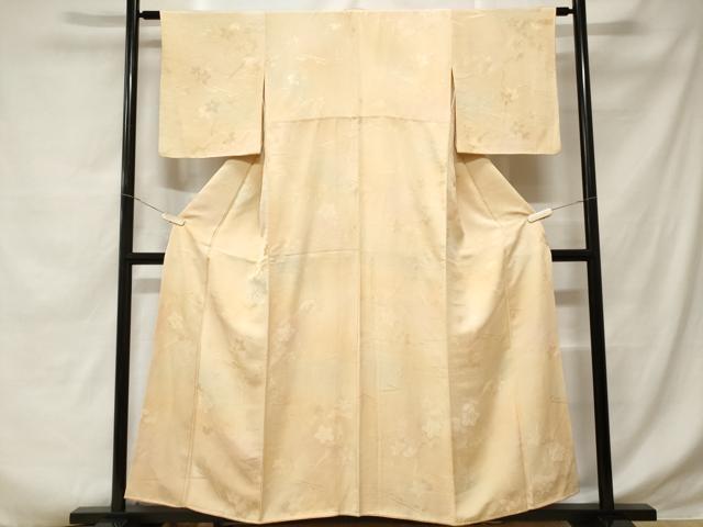 平和屋着物■上質な小紋　草花文　霞文　暈し染め　正絹　逸品　CABD3426ev