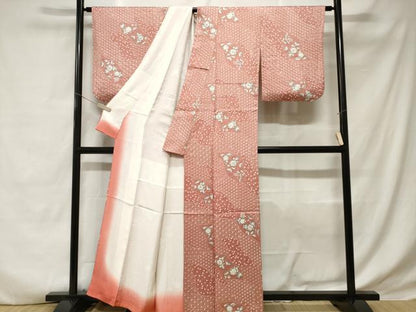 平和屋着物■上質な小紋　絞り　辻が花　正絹　逸品　CABD3430ev
