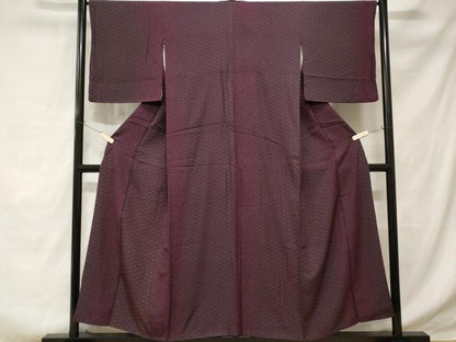 平和屋着物■江戸小紋　麻の葉花間道　正絹　逸品　CABD3452ev