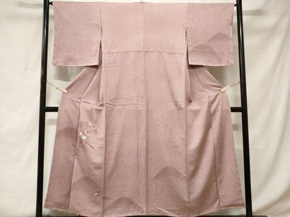 平和屋着物■訪問着　刺繍　遠山枝花文　暈し染め　正絹　逸品　CABD3459ev