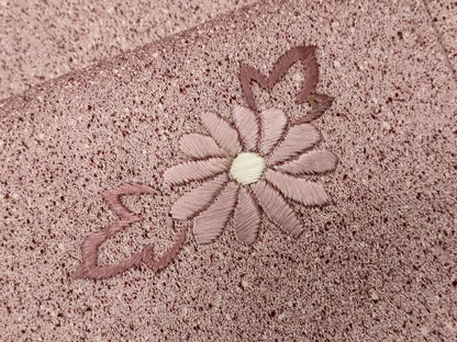 平和屋着物■訪問着　刺繍　遠山枝花文　暈し染め　正絹　逸品　CABD3459ev