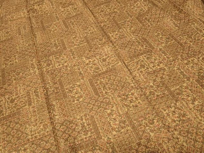 平和屋着物■上質な小紋 更紗花文 正絹 逸品 CABD3470ev