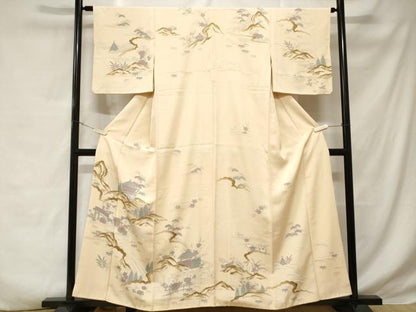 平和屋着物■上質な小紋 松竹梅 御所解文 正絹 逸品 CABD3478ev