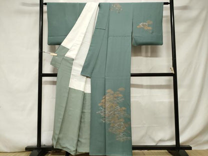 平和屋着物■訪問着 鼓 扇面花文 金彩 正絹 逸品 CABD3480ev