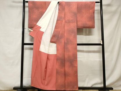 平和屋着物■上質な小紋 霞文 暈し染め 正絹 逸品 CABD3489ev