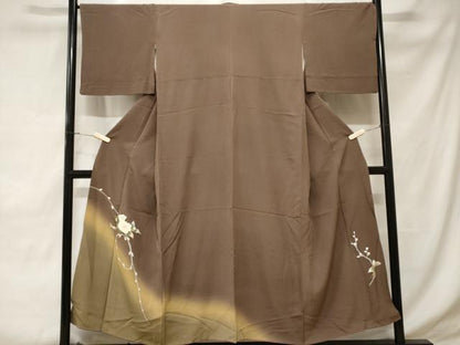 平和屋着物■訪問着 枝花文 暈し染め 正絹 逸品 CABD3491ev