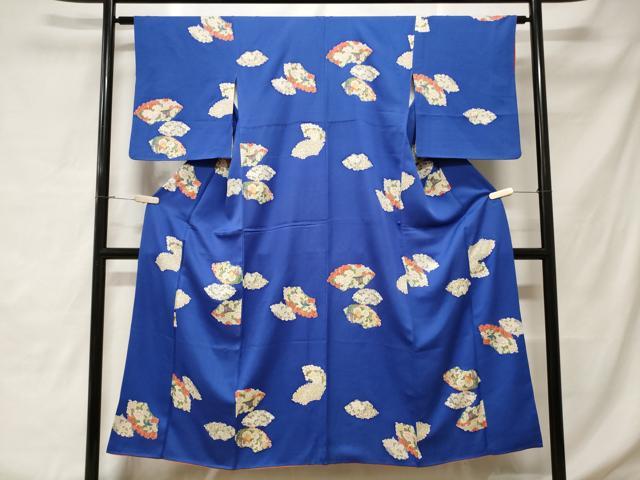 平和屋着物■上質な小紋 貝桶草花文 金彩 正絹 逸品 CABD3500ev