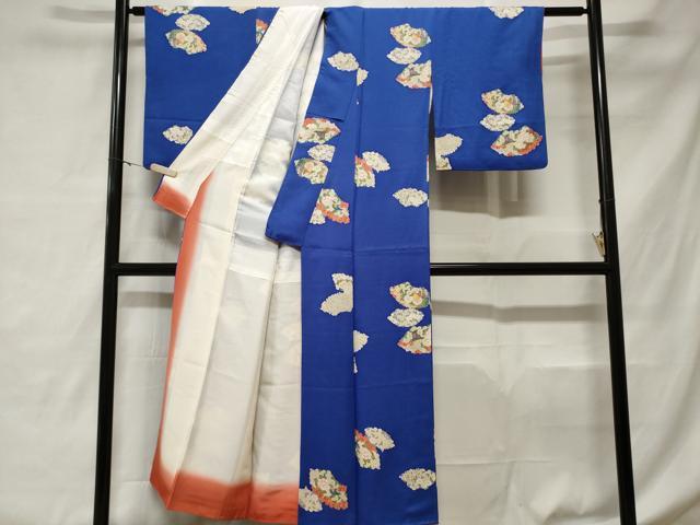 平和屋着物■上質な小紋 貝桶草花文 金彩 正絹 逸品 CABD3500ev