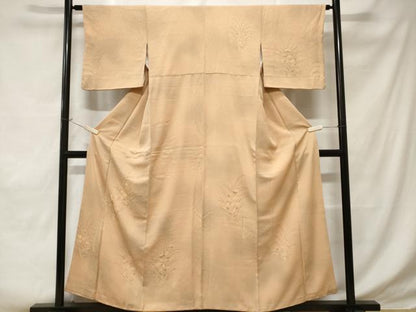 平和屋着物■訪問着 刺繍 草花文 暈し染め 正絹 逸品 CABD3558ev