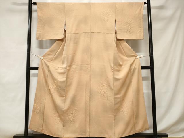 平和屋着物■訪問着 刺繍 草花文 暈し染め 正絹 逸品 CABD3558ev