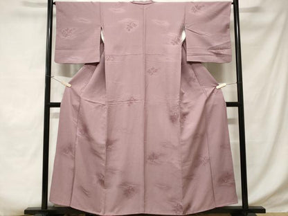 平和屋着物■上質な小紋 遠山樹林文 暈し染め 正絹 逸品 CABD3561ev