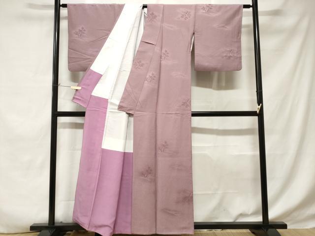 平和屋着物■上質な小紋 遠山樹林文 暈し染め 正絹 逸品 CABD3561ev