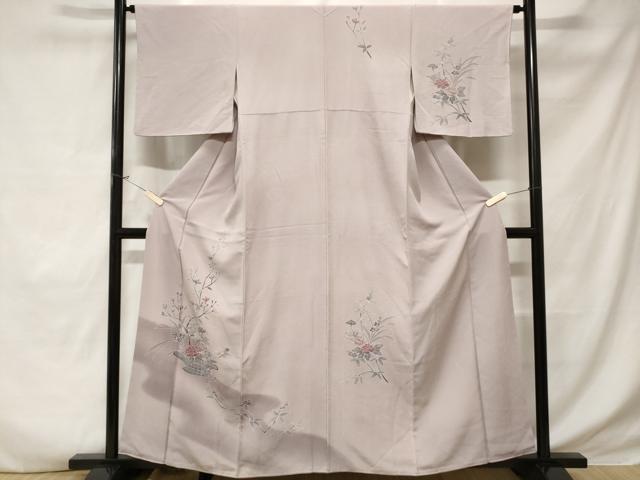 平和屋着物■訪問着 枝花籠文 暈し染め 正絹 逸品 CABD3582ev