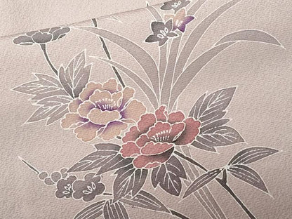 平和屋着物■訪問着 枝花籠文 暈し染め 正絹 逸品 CABD3582ev