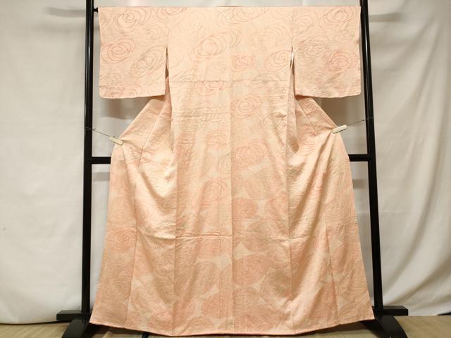 平和屋着物■上質な小紋　絞り　舞花文　正絹　逸品　CABD3613ev