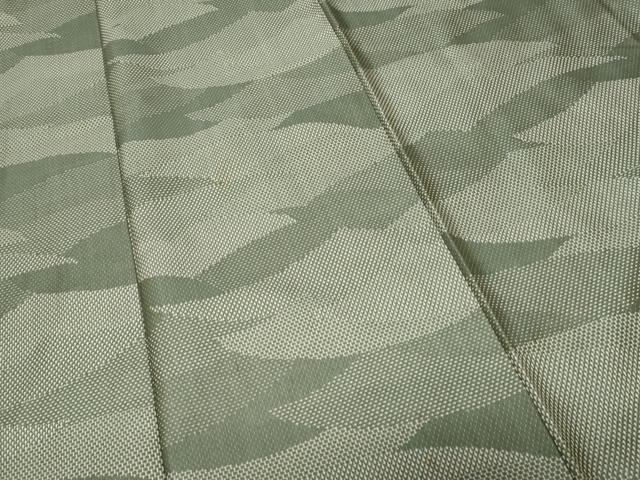 平和屋着物■上質なお召 幾何学文 正絹 逸品 CABD3623ev