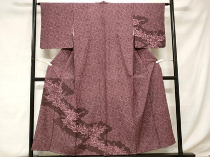 平和屋着物■訪問着　更紗花唐草文　正絹　逸品　CABD3625ev