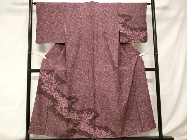 平和屋着物■訪問着　更紗花唐草文　正絹　逸品　CABD3625ev