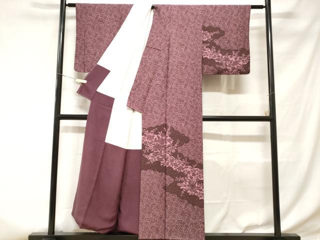 平和屋着物■訪問着　更紗花唐草文　正絹　逸品　CABD3625ev