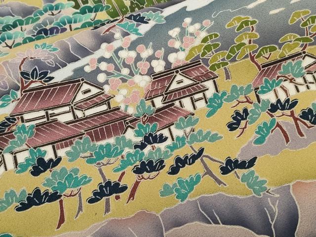 平和屋着物■豪華黒留袖 友禅 作家物 御所解文 正絹 逸品 CABD3660ev