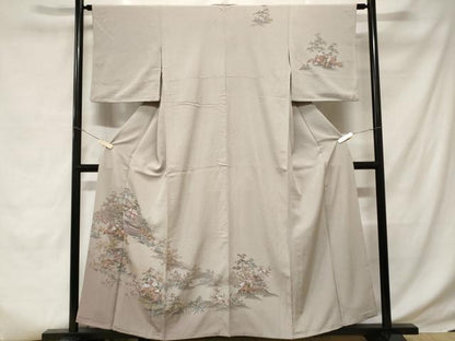 平和屋着物■訪問着　風景文　暈し染め　正絹　逸品　CABD3663ev