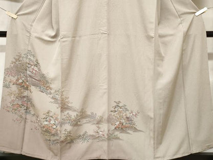 平和屋着物■訪問着　風景文　暈し染め　正絹　逸品　CABD3663ev