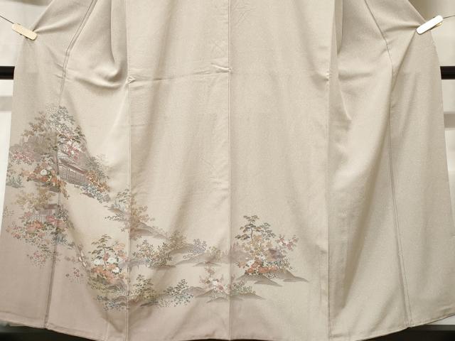 平和屋着物■訪問着　風景文　暈し染め　正絹　逸品　CABD3663ev