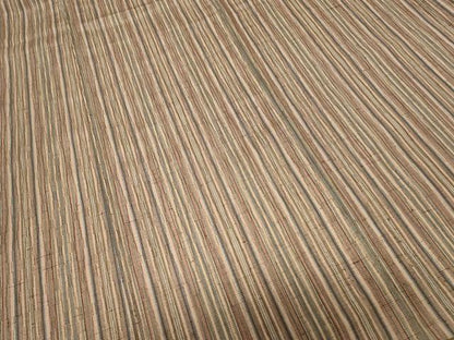 平和屋着物■上質な紬　縞　正絹　逸品　CABD3684ev