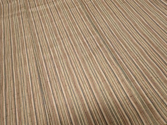 平和屋着物■上質な紬　縞　正絹　逸品　CABD3684ev