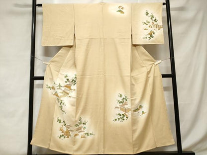 平和屋着物■訪問着　御所解文　暈し染め　金彩　正絹　逸品　CABD3738ev