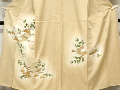 平和屋着物■訪問着　御所解文　暈し染め　金彩　正絹　逸品　CABD3738ev