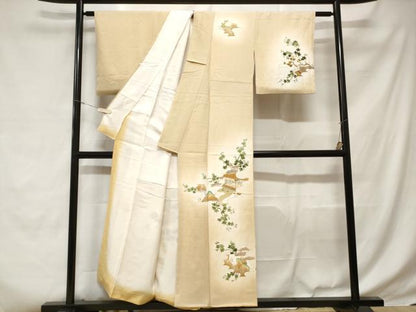 平和屋着物■訪問着　御所解文　暈し染め　金彩　正絹　逸品　CABD3738ev