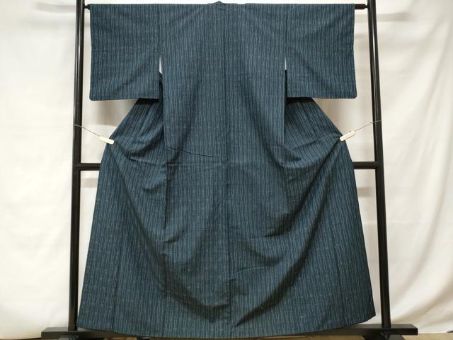 平和屋着物■上質な紬 立涌絵絣文 正絹 逸品 CABD3741ev
