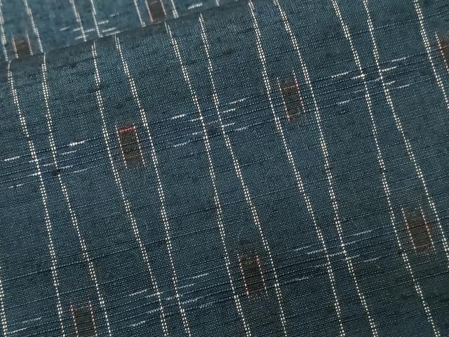 平和屋着物■上質な紬 立涌絵絣文 正絹 逸品 CABD3741ev