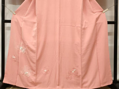 平和屋着物■訪問着　刺繍　松　草花文　正絹　逸品　CABD3765ev